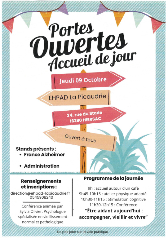  PORTES OUVERTES DE L'EHPAD LA PICAUDRIE