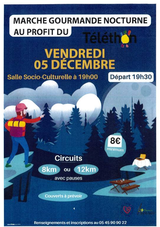  MARCHE NOCTURNE AU PROFIT DU TELETHON