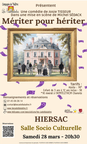 THÉÂTRE : MERITER POUR HERITER